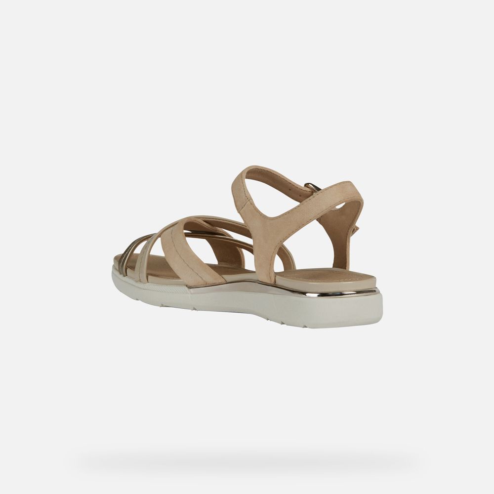 Sandales Geox Hiver - Beige Foncé - Femme 247390-IDK